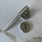 Dørhåndtak Innerdør OSLO-Bøstet stål  thumbnail