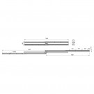 BORDFORLENGELSES MEKANISME X2 STK. (TIL TILLEGGSPLATEN)-tre 1055x1030x56mm thumbnail