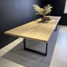 VIKINGSKIP - HELTRE EIK SPISEBORD MED 2 TILLEGGSPLATER thumbnail