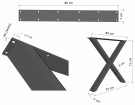  X  DESIGN BORDBEN - 1 BEN (71cm høyde x 80cm bredde) thumbnail