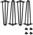 42 CM HAIRPIN BORDBEN-TRE STENGER+ GULVBESKYTTER   