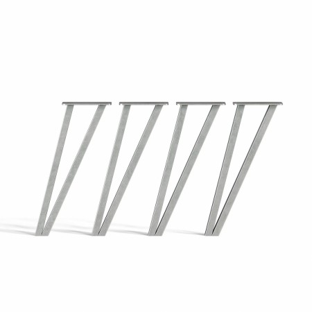 46CM P DESIGN BORDBEN - 4 BEN-Børstet stål