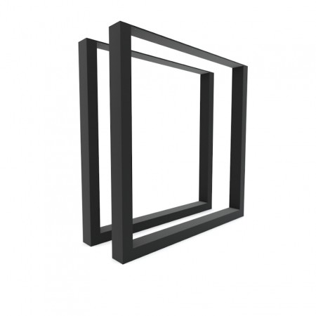 71CM FIRKANTET DESIGN bordben - 2 stk.