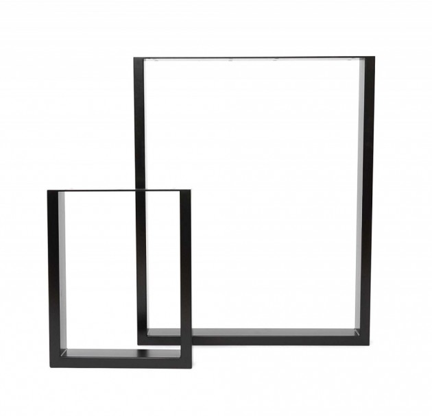 43CM + 71CM FIRKANTET DESIGN BEN SETT | Kjøp Metall Bordben 43CM BEN til salongbord | Kjøp Metall Bordben Her i flere